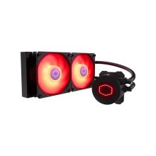 خنک کننده پردازنده کولر مستر مدل MASTERLIQUID ML240L V2 Red-Blue LED Fans